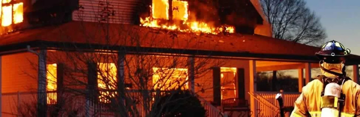 fire damage repair emergency response at a residential property affected by an active house fire in Lakeland, FL