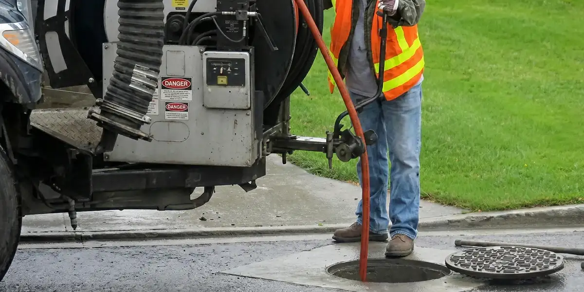 sewage clean up professionals using industrial equipment to remove contaminated wastewater in Lakeland, FL